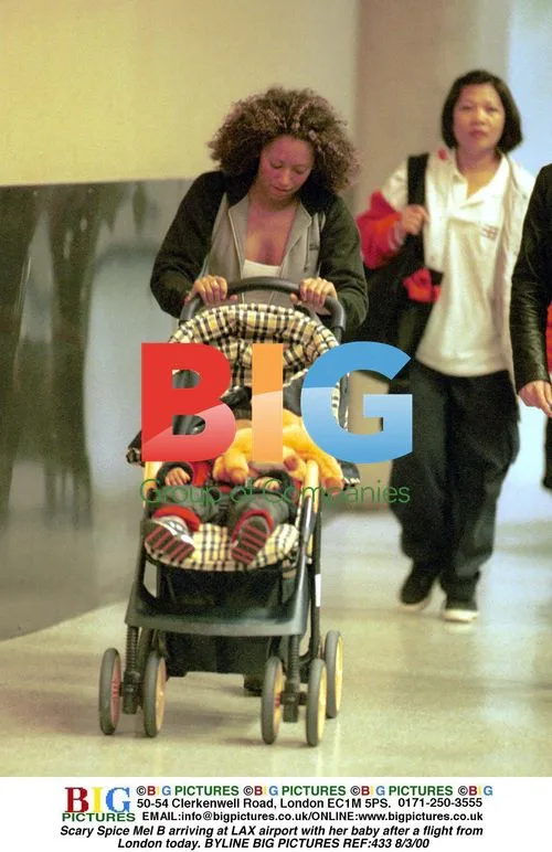 Mel B Arrives at LAX with Baby