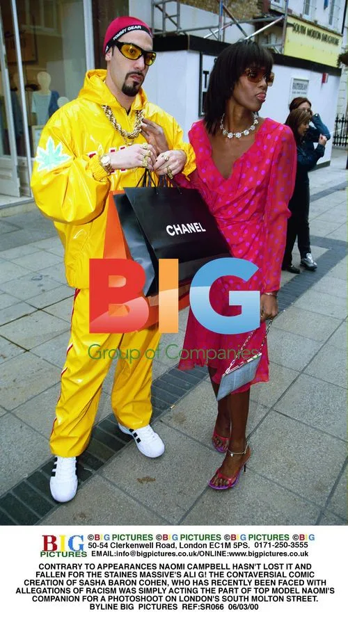 Naomi Campbell and Ali G Shoot