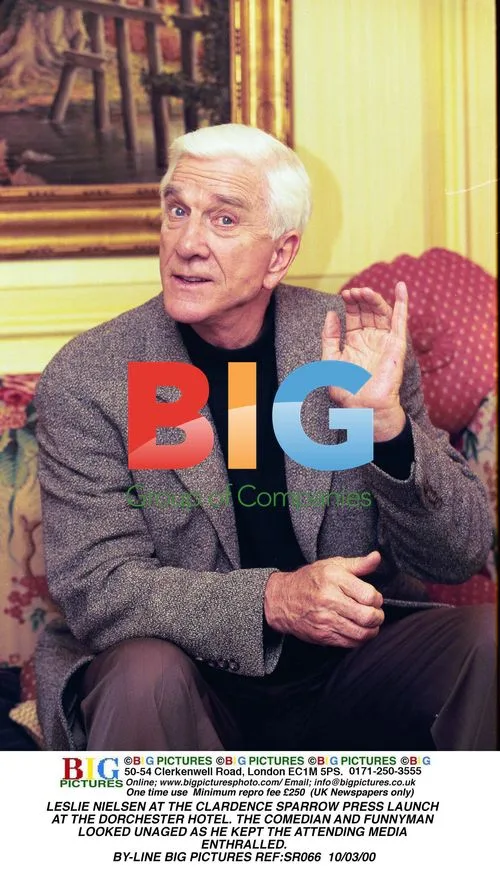 Leslie Nielsen at Clardence Sparrow Press Launch