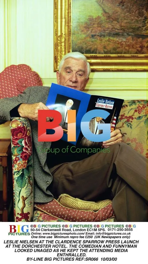 Leslie Nielsen at Clardence Sparrow Press Launch