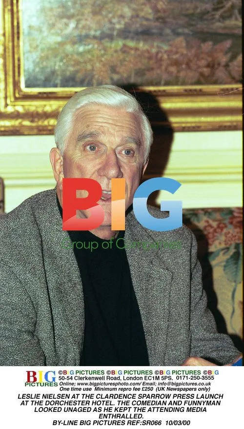 Leslie Nielsen at Clardence Sparrow Press Launch