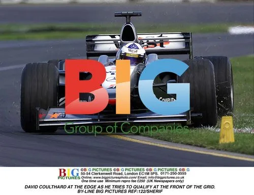 David Coulthard Trying to Qualify at Front