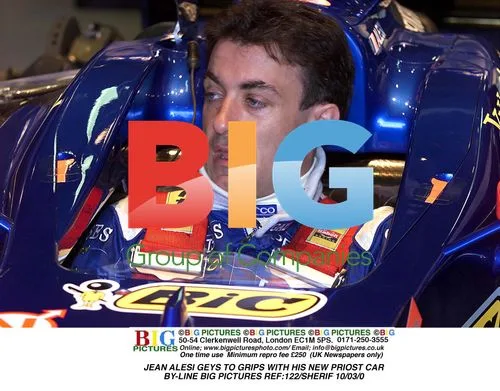 Jean Alesi with new Priost car