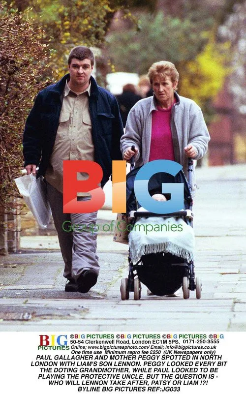 Paul Gallagher and Peggy with Lennon in North London