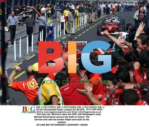 Michael Schumacher savours victory