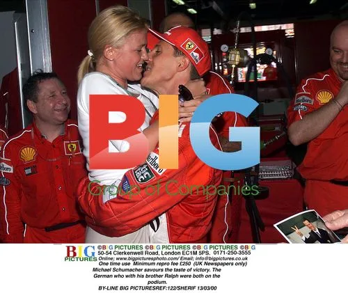 Michael Schumacher savours victory