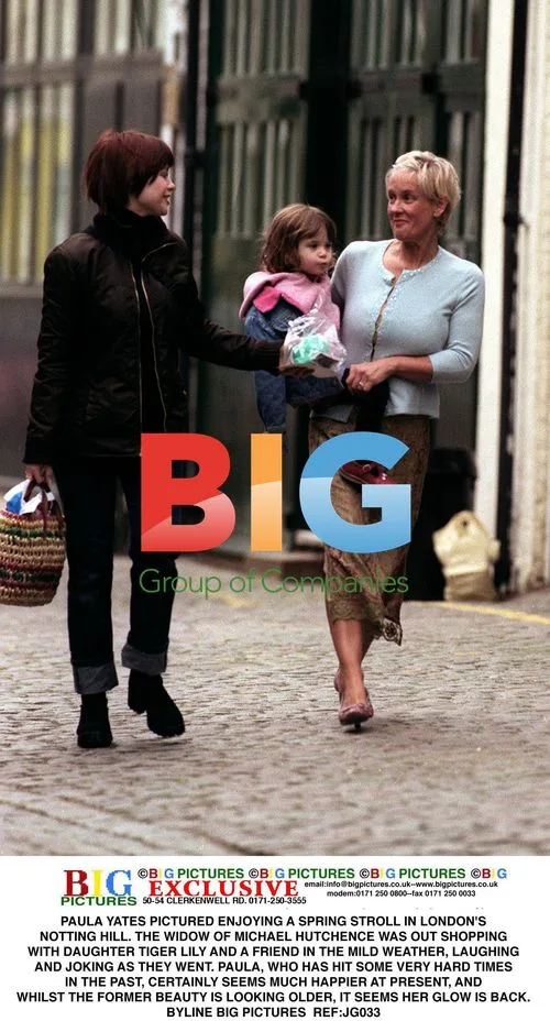 Paula Yates Strolling in London