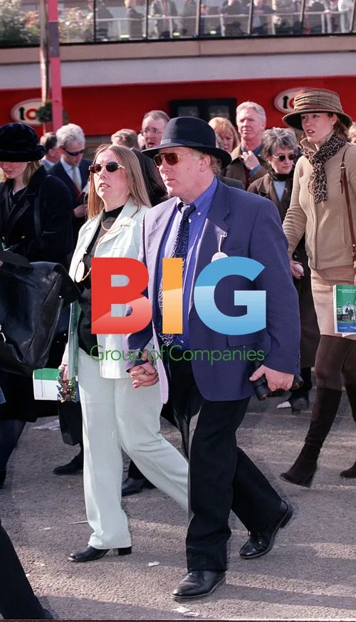 Van Morrison and partner at Cheltenham Festival