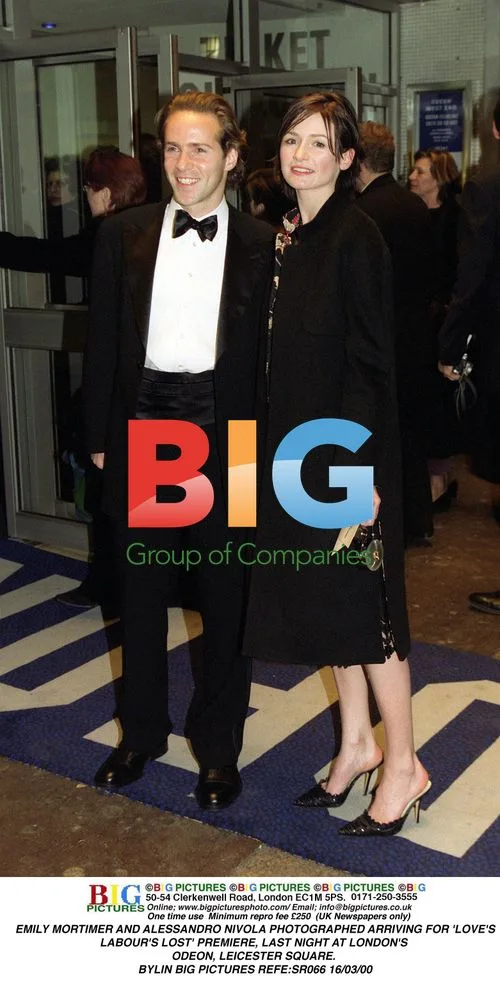 EMILY MORTIMER and ALESSANDRO NIVOLA at 'LOVE'S LABOUR'S LOST' premiere