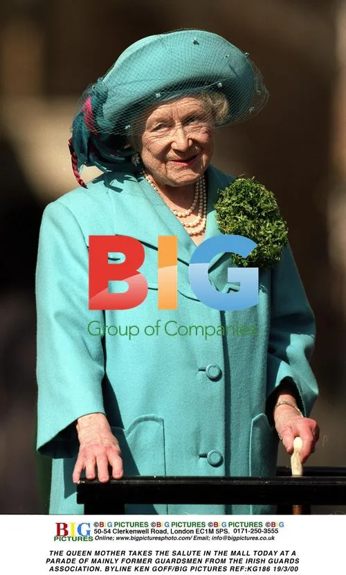 The Queen Mother at Parade of Irish Guards