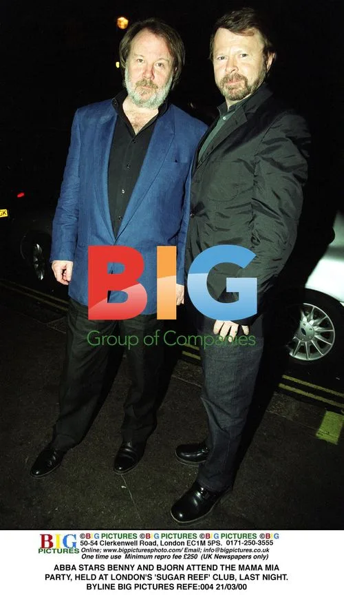 ABBA Stars Benny and Bjorn Attend Mamma Mia Party