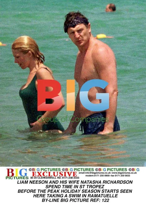 Liam Neeson and Natasha Richardson in St Tropez