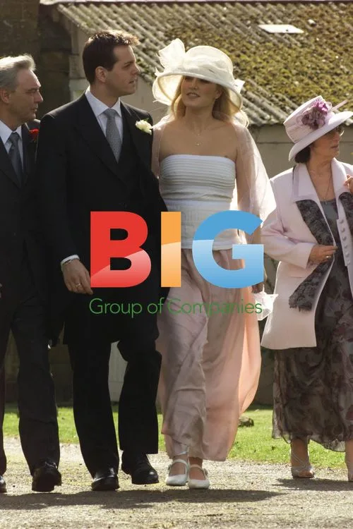 James and Emma Major arrive for Elizabeth's wedding