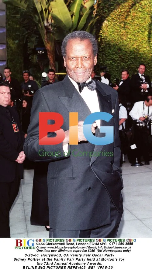 Sidney Poitier at Vanity Fair Oscar Party