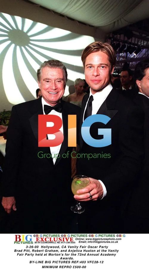 Regis Philbin and Brad Pitt at Vanity Fair Oscar Party