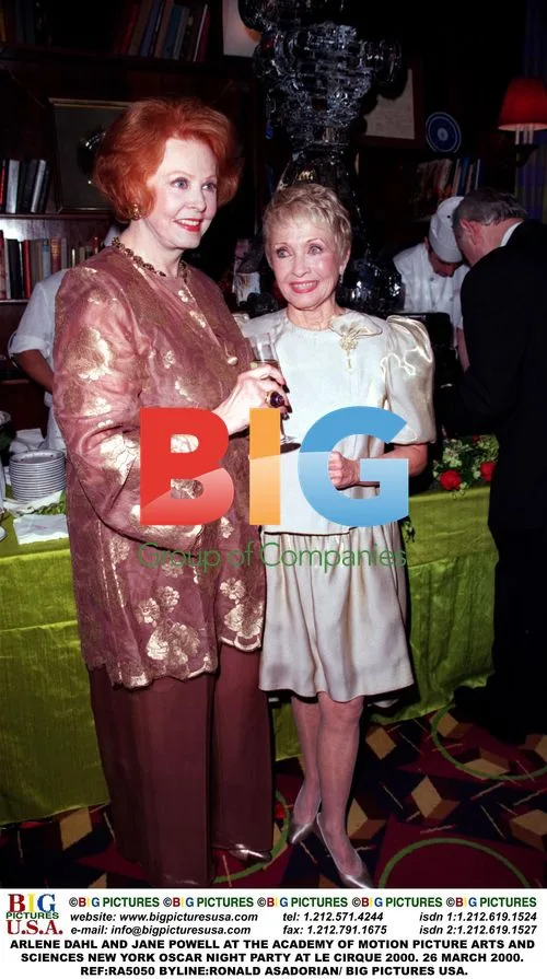 Arlene Dahl and Jane Powell at Oscars Party