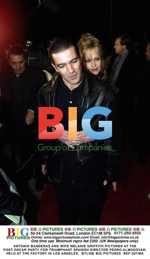 Antonio Banderas and Melanie Griffith at Oscar Party