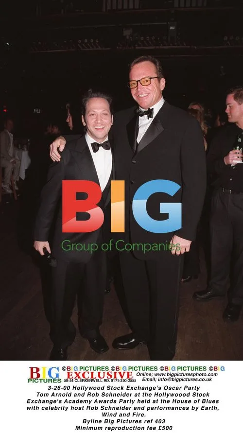 Tom Arnold and Rob Schneider at Oscar Party