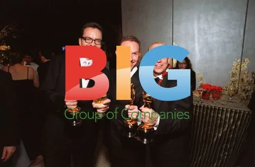 Alan Ball, Dan Jinks, and Bruce Cohen at Dreamworks Oscar Party