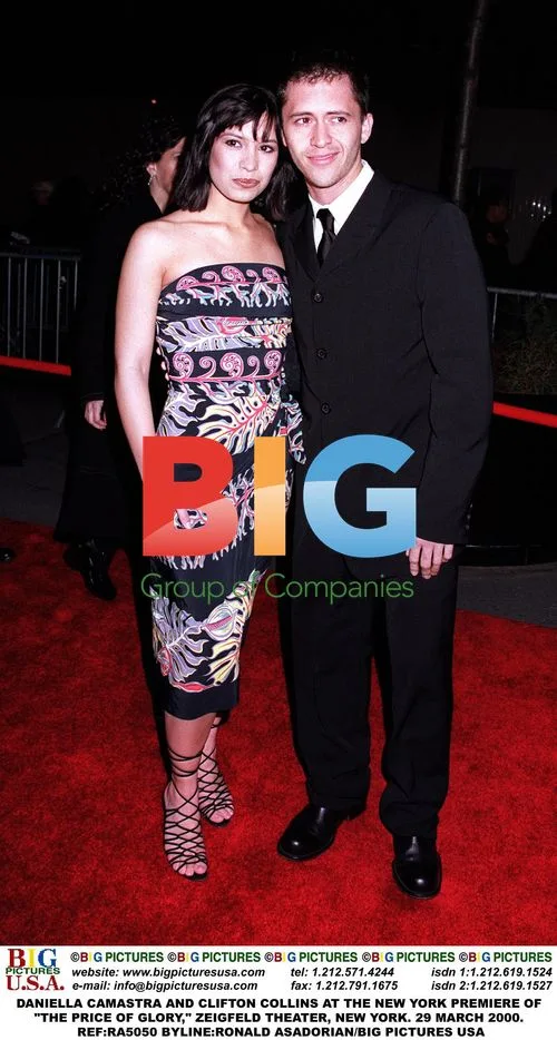 Daniella Camastra and Clifton Collins at "The Price of Glory" premiere