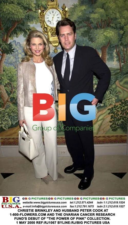 CHRISTIE BRINKLEY AND PETER COOK at "The Power of Pink" Launch