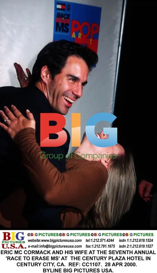 Eric McCormack and Wife at Race to Erase MS Event