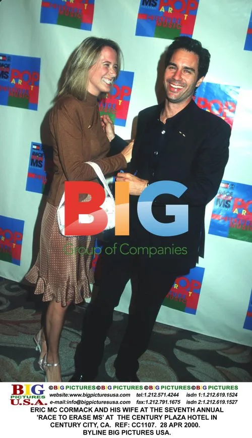 Eric McCormack and wife at Race to Erase MS