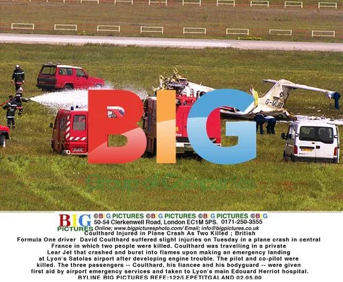 David Coulthard Injured in Plane Crash