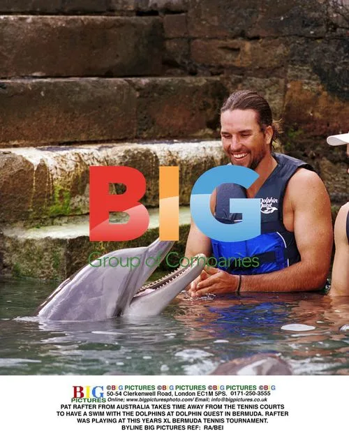 Pat Rafter Swims with Dolphins in Bermuda