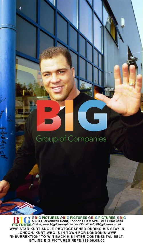 Kurt Angle Photographed in London for WWF Event