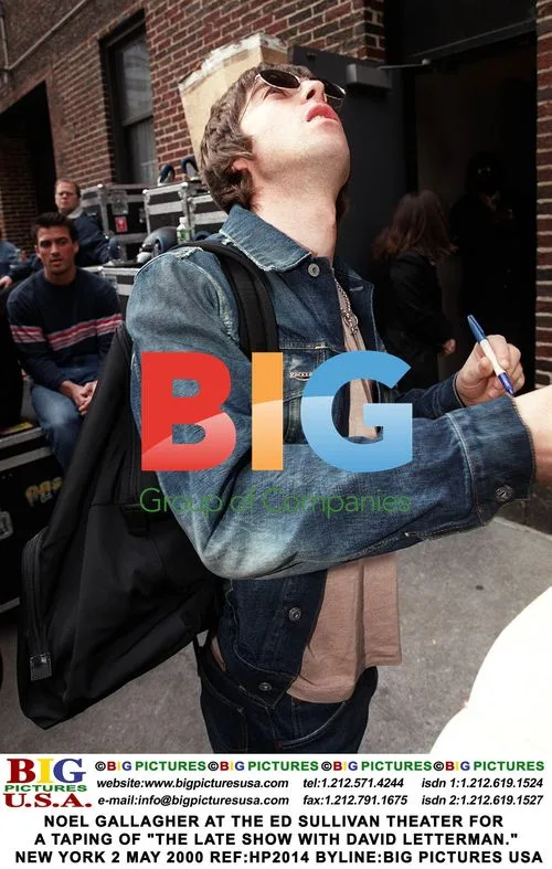 Noel Gallagher at The Late Show taping