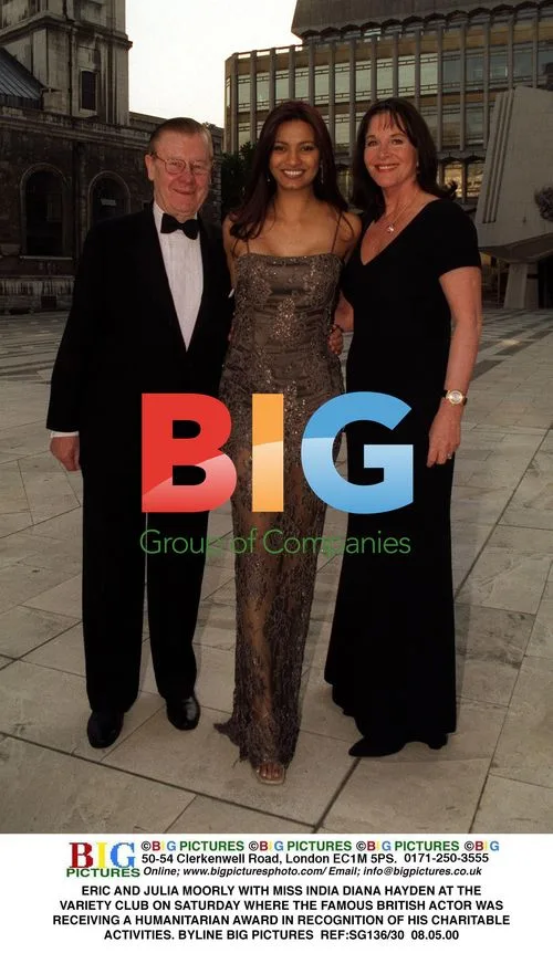 Eric and Julia Moorly with Miss India Diana Hayden