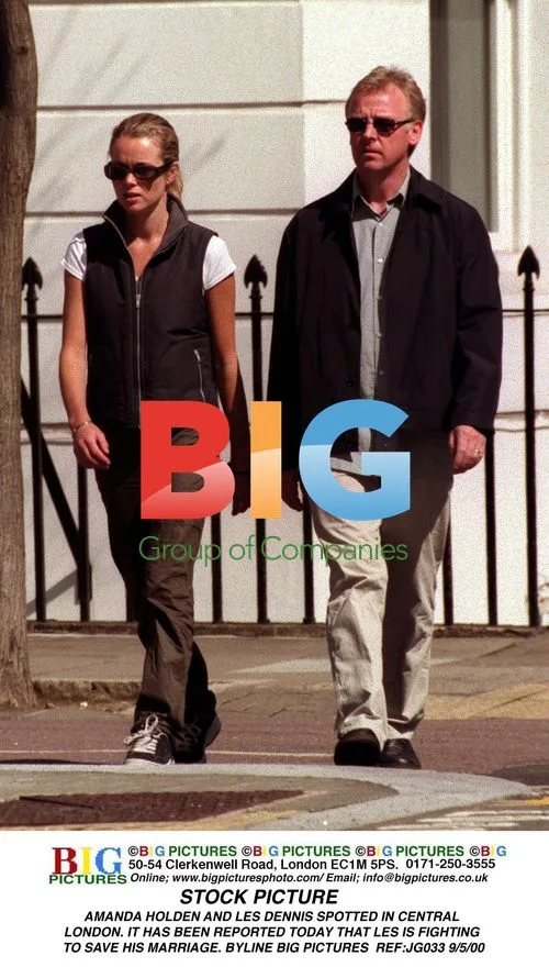 Amanda Holden and Les Dennis Take a Stroll