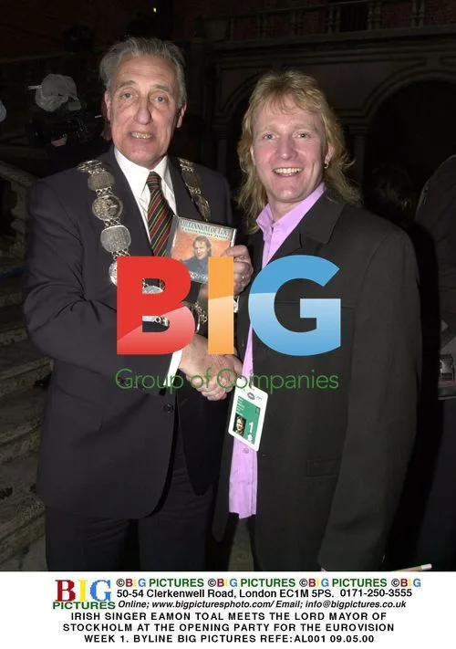 Eamon Toal meets Stockholm Lord Mayor at Eurovision
