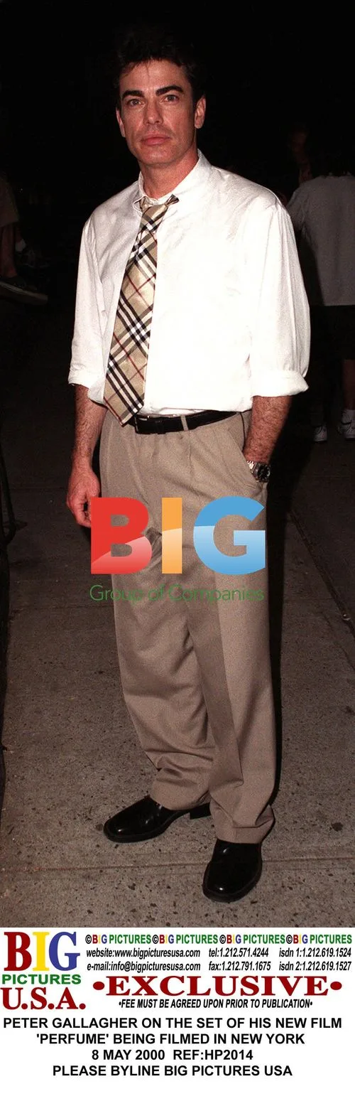 Peter Gallagher on set of "Perfume" in NY