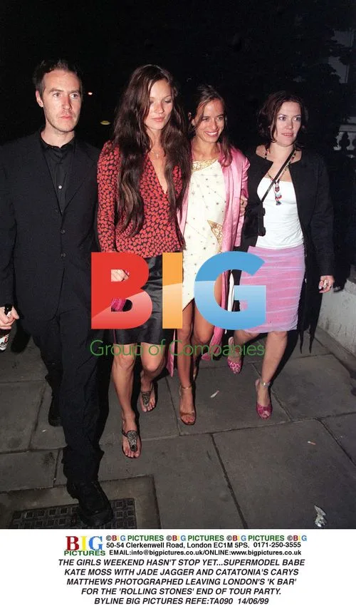 Kate Moss & Jade Jagger Leaving 'K Bar'