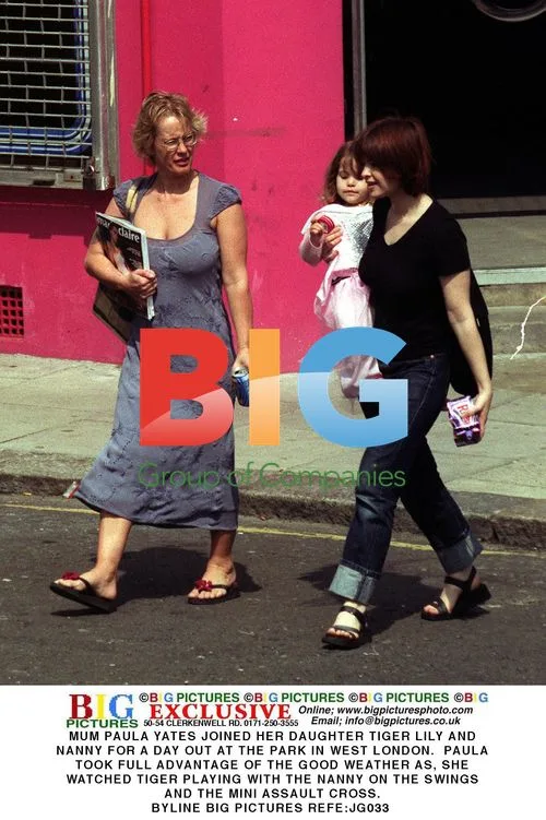 Paula Yates and Daughter Tiger Lily at Park
