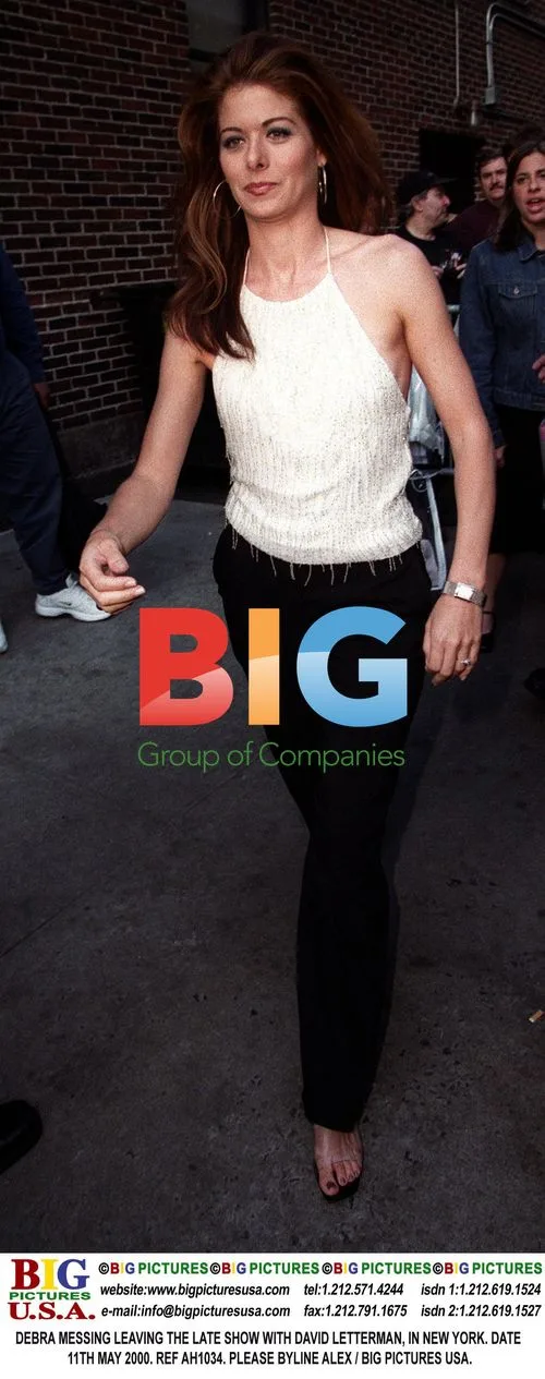 Debra Messing Leaving Late Show, NYC