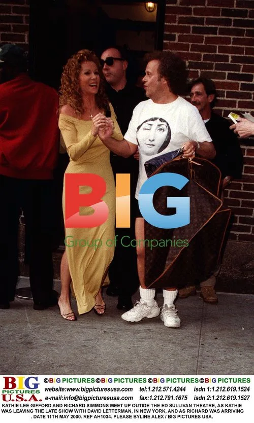 Kathie Lee Gifford and Richard Simmons outside Ed Sullivan Theatre