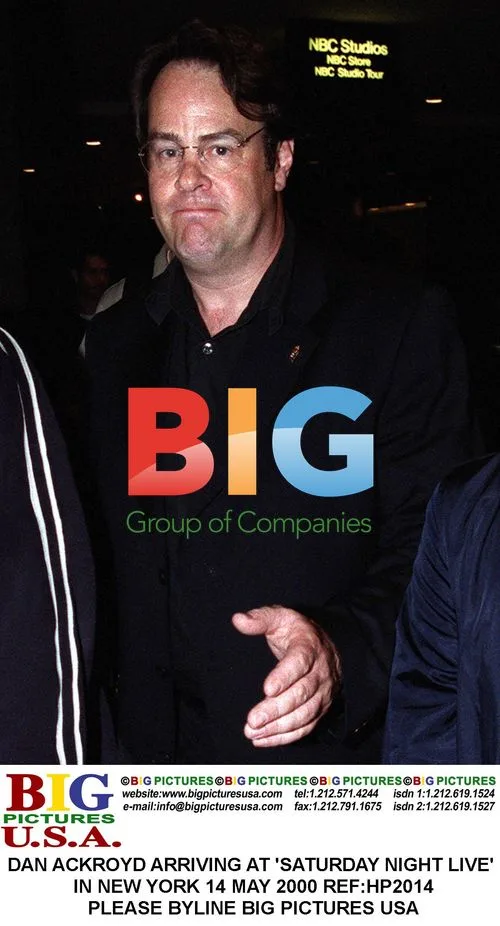 Dan Aykroyd arriving at Saturday Night Live in New York