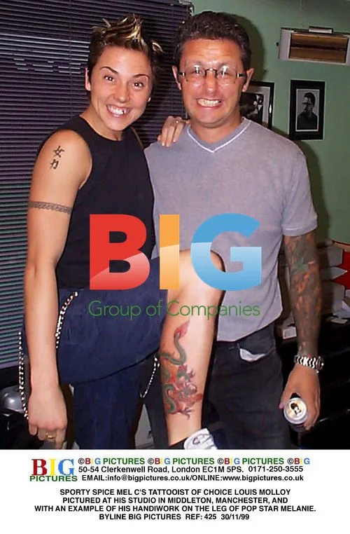 Sporty Spice Mel C's Tattooist Louis Molloy