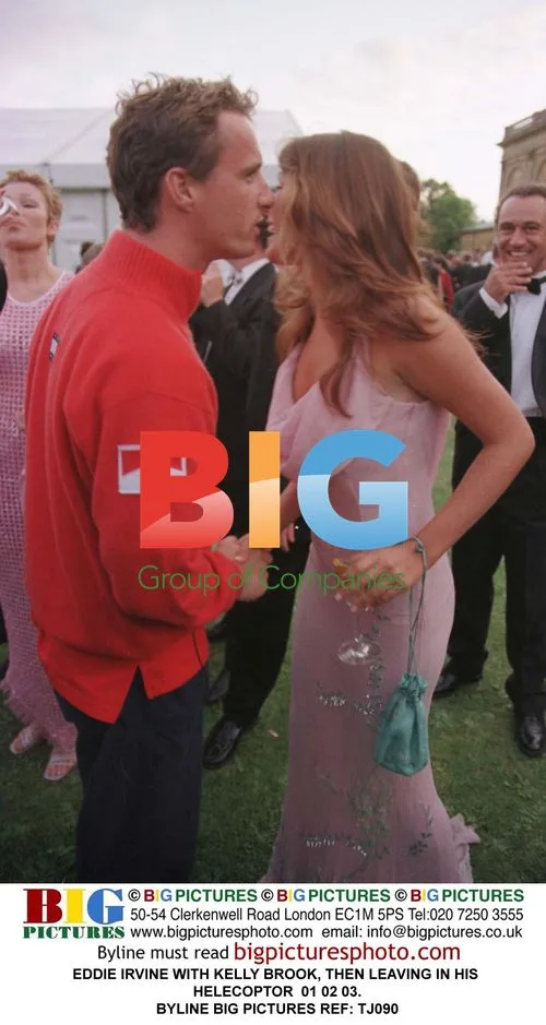 EDDIE IRVINE WITH KELLY BROOK