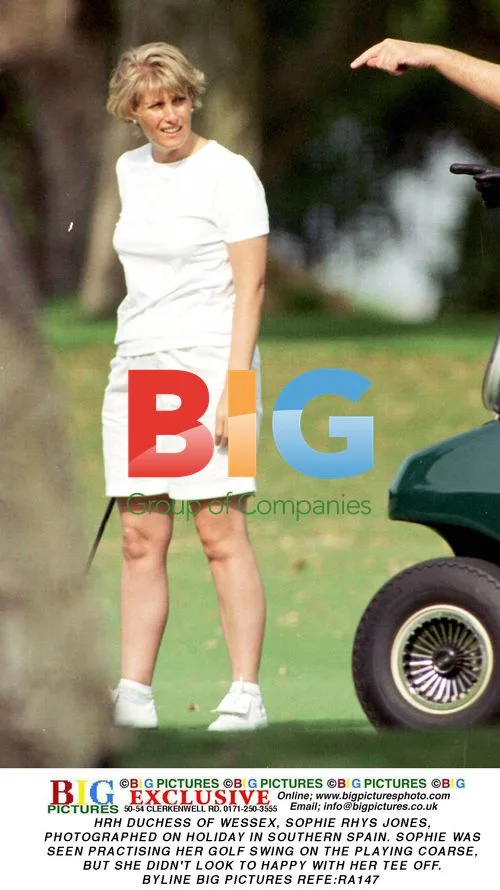 HRH Duchess of Wessex Plays Golf in Spain