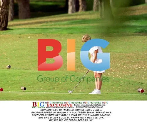 Duchess of Wessex Practises Golf in Spain
