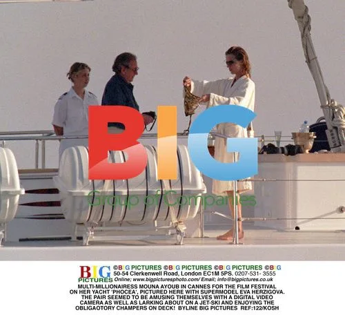 Mouna Ayoub and Eva Herzigova on Yacht