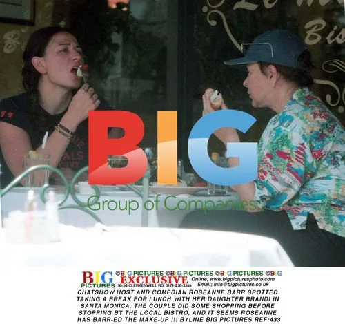 Roseanne Barr Lunches with Daughter in Santa Monica