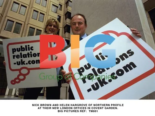Nick Brown and Helen Hargrove at new London office