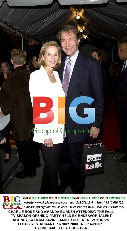 Charlie Rose and Amanda Burden at Lotus Party