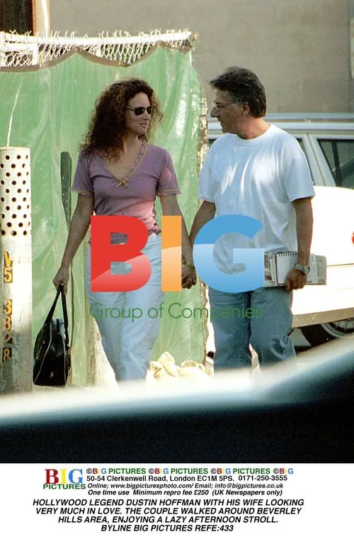 Dustin Hoffman Enjoys Stroll with Wife