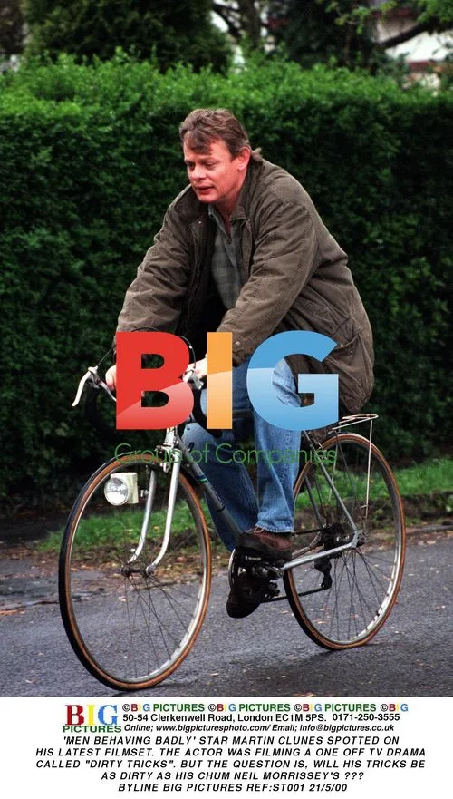 Martin Clunes on Filmset for "Dirty Tricks"